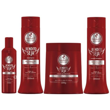 Kit Bendito Seja Haskell com Pré-Shampoo, Shampoo, Condicionador e Máscara 500g Menor preço em Kit Bendito Seja Haskell com Pré-Shampoo, Shampoo, Condicionador e Máscara 500g