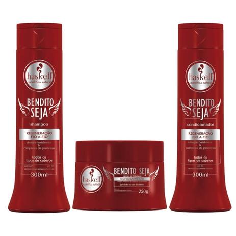 Kit Bendito Seja Haskell com Shampoo, Condicionador e Máscara 250g Menor preço em Kit Bendito Seja Haskell com Shampoo, Condicionador e Máscara 250g