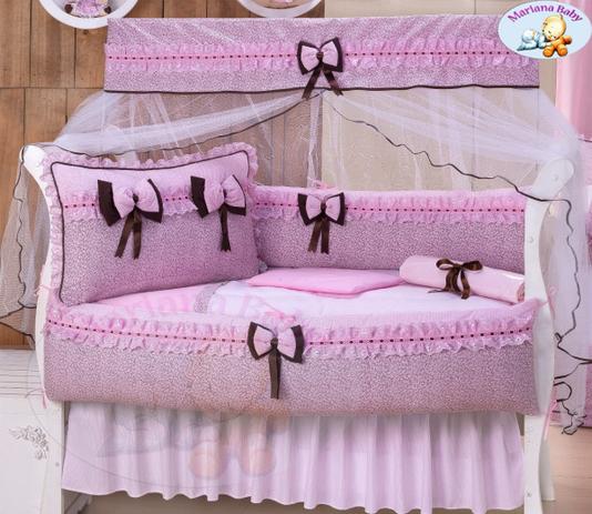 Kit Berço 11 Peças Com Saia E Almofada - Clássico - Mariana baby confecções Menor preço em Kit Berço 11 Peças Com Saia E Almofada - Clássico - Mariana baby confecções