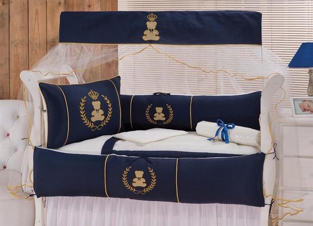 Kit Berço  7 Peças S\ Trocador S/ Mosquito- Urso Encantado G - Mariana baby confecções é boa?