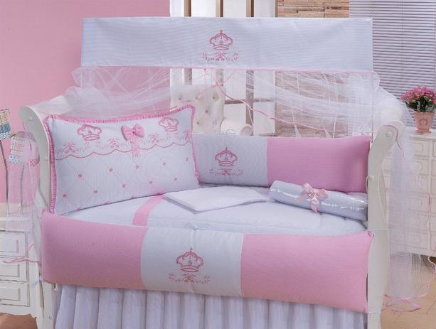 Kit Berço 9 Peças - Doce Menina - Mariana baby confecções Menor preço em Kit Berço 9 Peças - Doce Menina - Mariana baby confecções