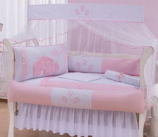 Kit Berço Americano 9 pçs Elefante Balão Rosa - I9 Baby Menor preço em Kit Berço Americano 9 pçs Elefante Balão Rosa - I9 Baby