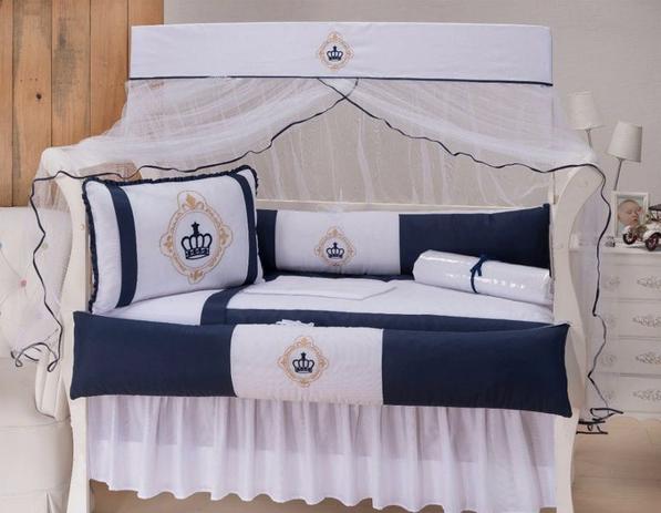 Kit Berço Americano 9 pçs Estilo Marinho - I9 baby Menor preço em Kit Berço Americano 9 pçs Estilo Marinho - I9 baby