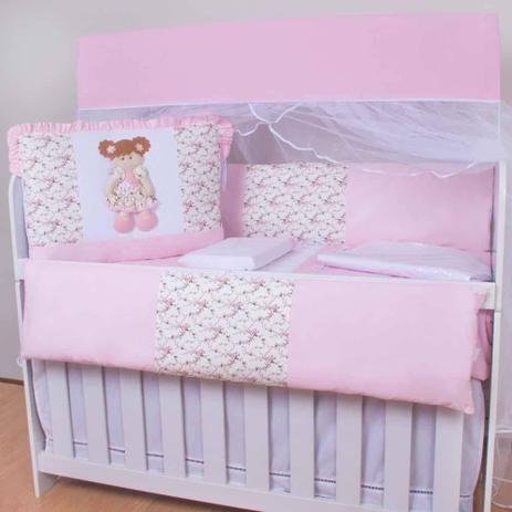 Kit Berço Americano Boneca Rosa - I9 baby Menor preço em Kit Berço Americano Boneca Rosa - I9 baby