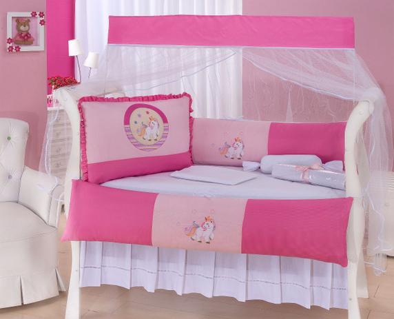 Kit Berço Americano/Nacional Menina Unicórnio - 10 Peças - Sônia enxovais Menor preço em Kit Berço Americano/Nacional Menina Unicórnio - 10 Peças - Sônia enxovais