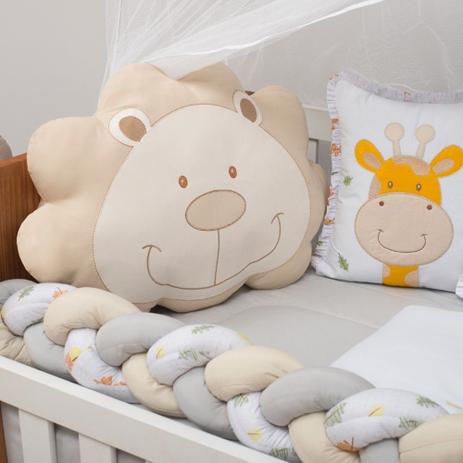 Kit Berço Americano Safari Trança Bichinhos Menino Menina Bege Decoração Quarto Infantil - Empório Casa Enxovais Menor preço em Kit Berço Americano Safari Trança Bichinhos Menino Menina Bege Decoração Quarto Infantil - Empório Casa Enxovais