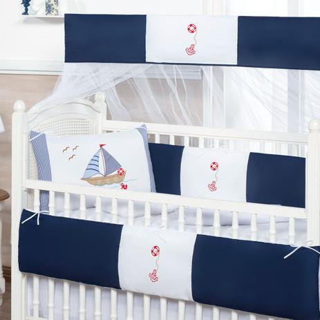 Kit Berço Barquinho Azul Marinho 10 Peças Menino Padrão Americano / Nacional - Nicoli ferri Menor preço em Kit Berço Barquinho Azul Marinho 10 Peças Menino Padrão Americano / Nacional - Nicoli ferri