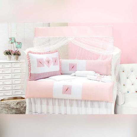 Kit Berço Borboleta Menina rosa 9 Peças Padrão Americano - Zany baby Menor preço em Kit Berço Borboleta Menina rosa 9 Peças Padrão Americano - Zany baby