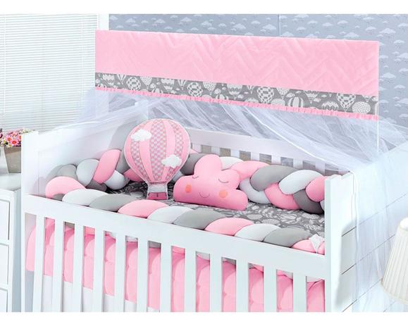 Kit Berço Doce Aventura Rosa 6 Peças - Marias enxoval Menor preço em Kit Berço Doce Aventura Rosa 6 Peças - Marias enxoval