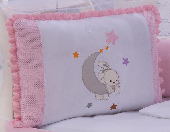 Kit Berço Menina Estrelar 9 Peças - Imperial baby Menor preço em Kit Berço Menina Estrelar 9 Peças - Imperial baby