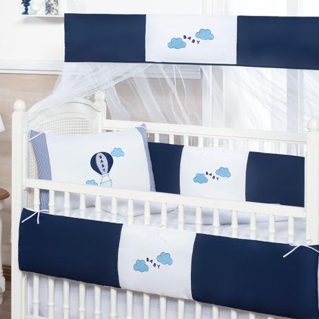 Kit Berço Menino Azul Marinho Balão Baby 10 Peças Padrão Americano / Nacional - Nicoli ferri Menor preço em Kit Berço Menino Azul Marinho Balão Baby 10 Peças Padrão Americano / Nacional - Nicoli ferri