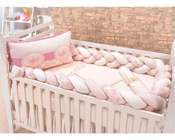 Kit Berço para Menina Fascinação Trançado 11 Peças - Marias Enxoval Menor preço em Kit Berço para Menina Fascinação Trançado 11 Peças - Marias Enxoval