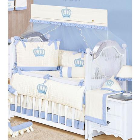 Kit Berço Realeza 100 Algodão 09 peças Azul - Giz de Cor é ruim? Kit Berço Realeza 100 Algodão 09 peças Azul - Giz de Cor é boa?