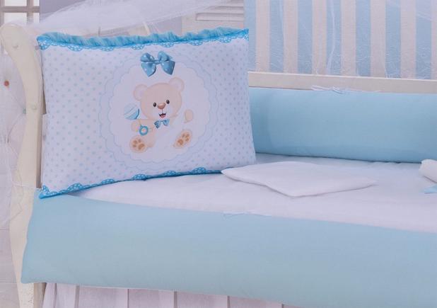 Kit Berço Sublimado Sonho Azul 9 Peças - Imperial baby Menor preço em Kit Berço Sublimado Sonho Azul 9 Peças - Imperial baby