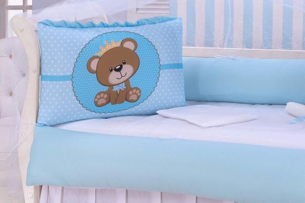 Kit Berço Sublimado Ted 9 Peças - Imperial baby Menor preço em Kit Berço Sublimado Ted 9 Peças - Imperial baby