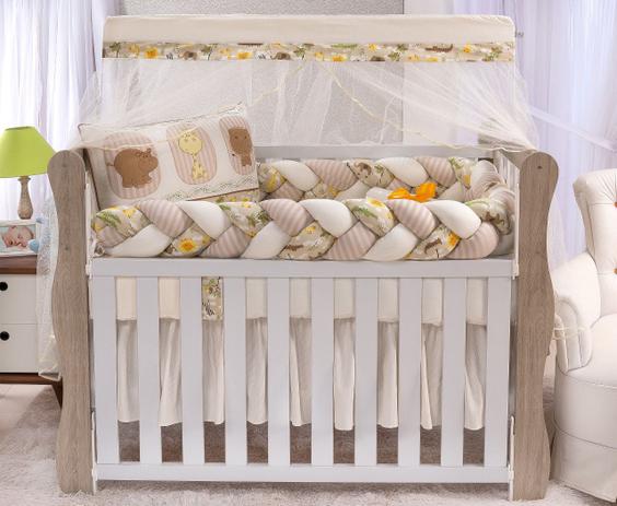 Kit Berço Trança Safári Zebrinha | Grão de Gente