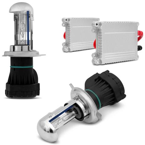 Kit Bi-Xênon Completo H4-3 10000K 35W 12V Lâmpada Azul Violeta e Reator Função Anti Flicker - Prime Menor preço em Kit Bi-Xênon Completo H4-3 10000K 35W 12V Lâmpada Azul Violeta e Reator Função Anti Flicker - Prime