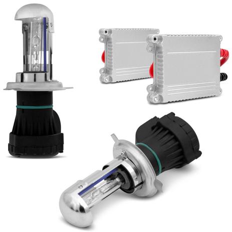 Kit Bi-Xênon Completo H4-3 8000K 35W 12V Lâmpada com Tonalidade Azul e Reator Função Anti Flicker - Prime Menor preço em Kit Bi-Xênon Completo H4-3 8000K 35W 12V Lâmpada com Tonalidade Azul e Reator Função Anti Flicker - Prime