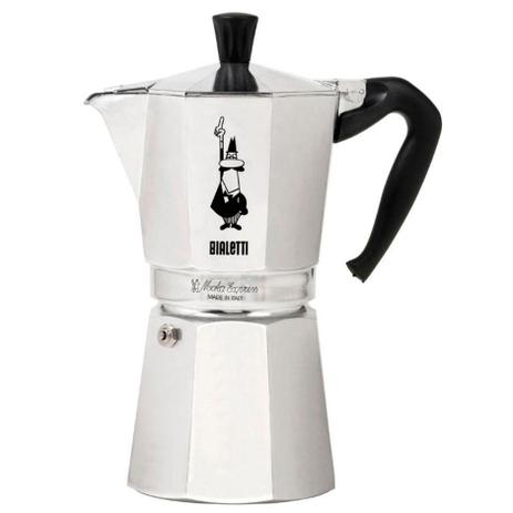 Kit Bialetti com Cafeteira Italiana Moka 300ml + Cremeira Tuttocrema Preta 1L Menor preço em Kit Bialetti com Cafeteira Italiana Moka 300ml + Cremeira Tuttocrema Preta 1L