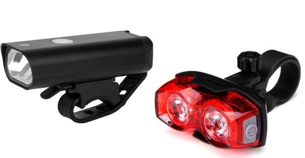 Kit Bike Ciclista Farol Aluminio 400 Lumens Traseiro 2 leds - HOT/LL Menor preço em Kit Bike Ciclista Farol Aluminio 400 Lumens Traseiro 2 leds - HOT/LL