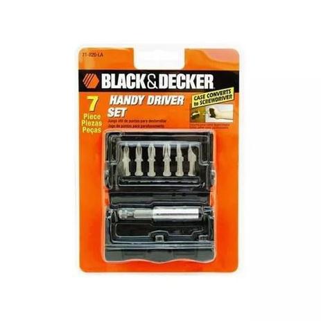 Kit Bits Com 7 Peças E Estojo Parafusadeira BlackDecker Menor preço em Kit Bits Com 7 Peças E Estojo Parafusadeira BlackDecker