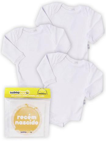 Kit Bodies Sonho Meu Meses do Bebe Longa Branco Menor preço em Kit Bodies Sonho Meu Meses do Bebe Longa Branco