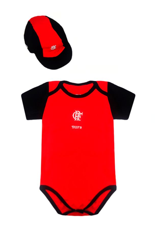 Kit Body e Boné Infantil Flamengo Oficial - Revedor Menor preço em Kit Body e Boné Infantil Flamengo Oficial - Revedor