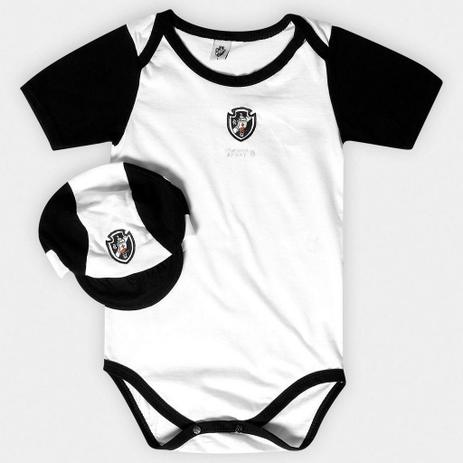 Kit Body e Boné Infantil Vasco Oficial - Revedor Menor preço em Kit Body e Boné Infantil Vasco Oficial - Revedor