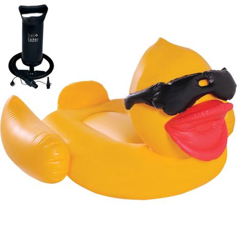 Kit Boia Inflável Gigante -Pato de Óculos - 177600 + Bomba Manual120200- Belfix Menor preço em Kit Boia Inflável Gigante -Pato de Óculos - 177600 + Bomba Manual120200- Belfix