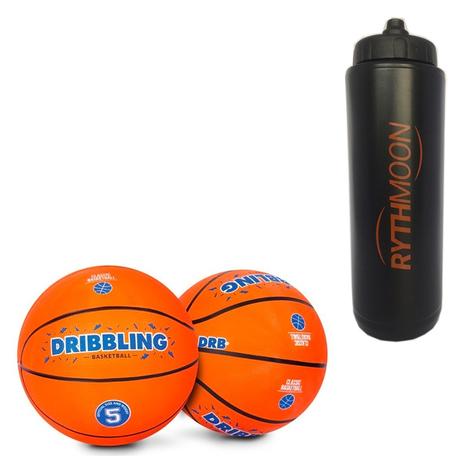 Kit Bola de Basquete Evolution DRB Licenciada Oficial N5 + Squeeze Automático 1lt - Rythmoon Menor preço em Kit Bola de Basquete Evolution DRB Licenciada Oficial N5 + Squeeze Automático 1lt - Rythmoon