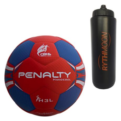 Kit Bola de Handebol Penalty H3L + Squeeze Automático 1lt - Rythmoon Menor preço em Kit Bola de Handebol Penalty H3L + Squeeze Automático 1lt - Rythmoon