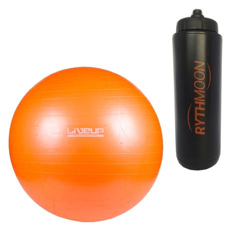 Kit Bola Para Yoga Pilates Fisio Overball Liveup Ls3225 25cm + Squeeze Automático 1lt - Rythmoon Menor preço em Kit Bola Para Yoga Pilates Fisio Overball Liveup Ls3225 25cm + Squeeze Automático 1lt - Rythmoon