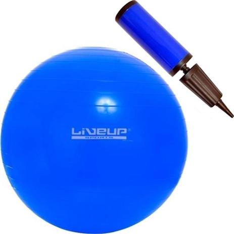 Kit Bola Suíça 65 Cm + Bomba Liveup Yoga Pilates Fitness Menor preço em Kit Bola Suíça 65 Cm + Bomba Liveup Yoga Pilates Fitness