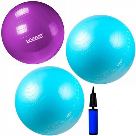 Kit Bola Suica com 2 Bolas 65 Cm + 1 Bola 55 Cm com Mini Bomba Liveup Menor preço em Kit Bola Suica com 2 Bolas 65 Cm + 1 Bola 55 Cm com Mini Bomba Liveup