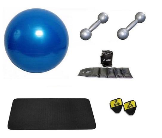 Kit Bola Suíça para Pilates, Colchonete EVA, Par Tornozeleira 2kg e Par de Halteres 2kg - Sepo - kits Menor preço em Kit Bola Suíça para Pilates, Colchonete EVA, Par Tornozeleira 2kg e Par de Halteres 2kg - Sepo - kits