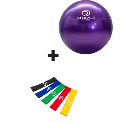 Kit Bola Suiça Ruby + 5 Mini Bands + Video Aula Pilates - PBK SPORTS Menor preço em Kit Bola Suiça Ruby + 5 Mini Bands + Video Aula Pilates - PBK SPORTS