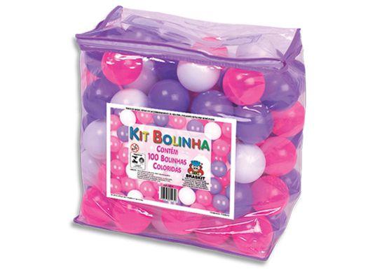 Kit bolinhas coloridas - rosa, lilas e branca - braskit unica Menor preço em Kit bolinhas coloridas - rosa, lilas e branca - braskit unica