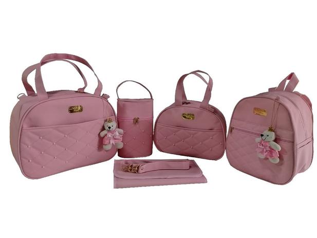 Kit Bolsa De Bebe Redonda Com Mochila Saida De Maternidade Menino Menina Clara Baby Kit Bolsa Maternidade Magazine Luiza