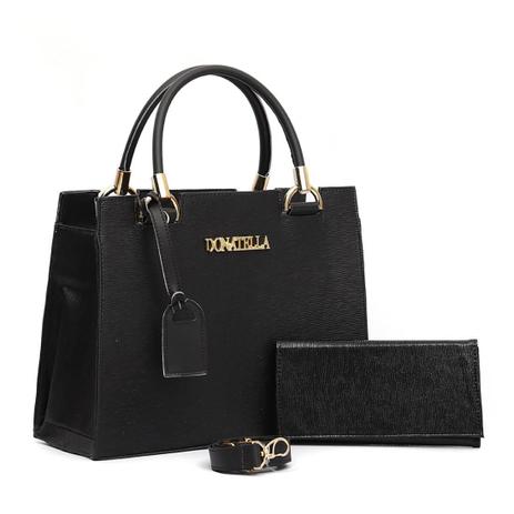 Kit Bolsa Feminina Castelo e Carteira Exclusiva - Donatella - Kit Feminino  - Magazine Luiza