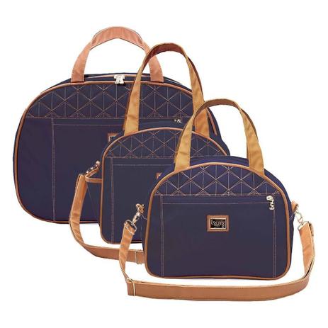 Kit Bolsa maternidade Bombom Marinho - Hug Menor preço em Kit Bolsa maternidade Bombom Marinho - Hug