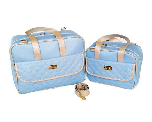 Kit Bolsa Maternidade Linho Nuvem 2 Peças - Arte e companhia Menor preço em Kit Bolsa Maternidade Linho Nuvem 2 Peças - Arte e companhia