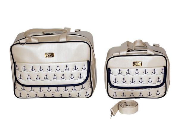 Kit Bolsa Maternidade Mamãe E Bebe Luxo linho 2 peças Pronta Entrega - Arte e companhia Menor preço em Kit Bolsa Maternidade Mamãe E Bebe Luxo linho 2 peças Pronta Entrega - Arte e companhia