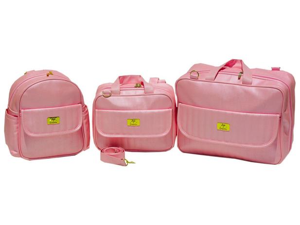 Kit Bolsa Saída De Maternidade Com Mochila Linho - Arte e companhia Menor preço em Kit Bolsa Saída De Maternidade Com Mochila Linho - Arte e companhia