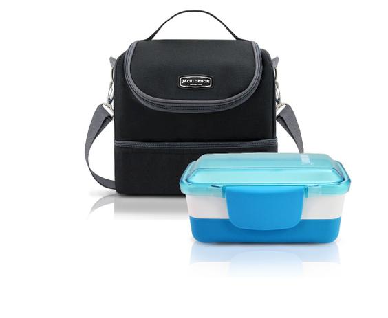 Kit Bolsa Térmica Urbano Com Pote Marmita Fitness Cores - Jacki design Menor preço em Kit Bolsa Térmica Urbano Com Pote Marmita Fitness Cores - Jacki design