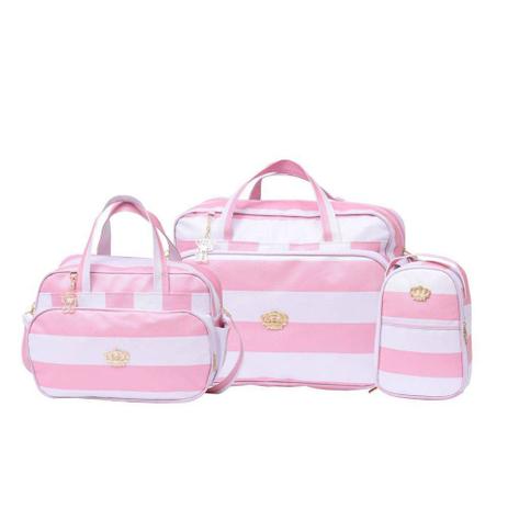 Kit Bolsas Maternidade Precious (4 peças com o trocador) Menor preço em Kit Bolsas Maternidade Precious (4 peças com o trocador)