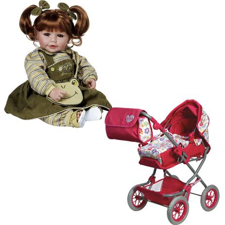 Kit Boneca Adora Doll Froggy Fun Girl e Carrinho de Boneca Adora Doll Menor preço em Kit Boneca Adora Doll Froggy Fun Girl e Carrinho de Boneca Adora Doll