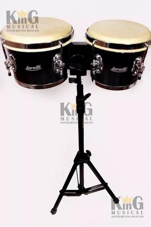 Kit Bongô De Madeira 6 X 7 Tb010 Torelli Com Pedestal Hpb01 Menor preço em Kit Bongô De Madeira 6 X 7 Tb010 Torelli Com Pedestal Hpb01