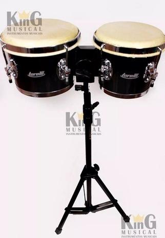Kit Bongô De Madeira 7 X 8 Tb011 Torelli Com Pedestal Menor preço em Kit Bongô De Madeira 7 X 8 Tb011 Torelli Com Pedestal