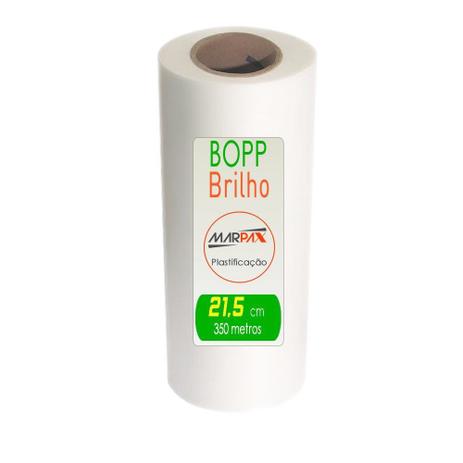 Kit BOPP Brilho para laminação Bobina A3 32cmx350m Marpax 2un Menor preço em Kit BOPP Brilho para laminação Bobina A3 32cmx350m Marpax 2un