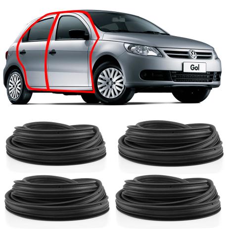 Kit Borracha da Porta Vw Gol G5 4 Portas - Disk bor Menor preço em Kit Borracha da Porta Vw Gol G5 4 Portas - Disk bor